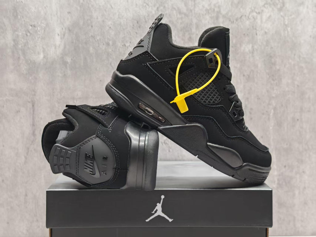 Jordan Kids’ Black Lace-Up Sneakers