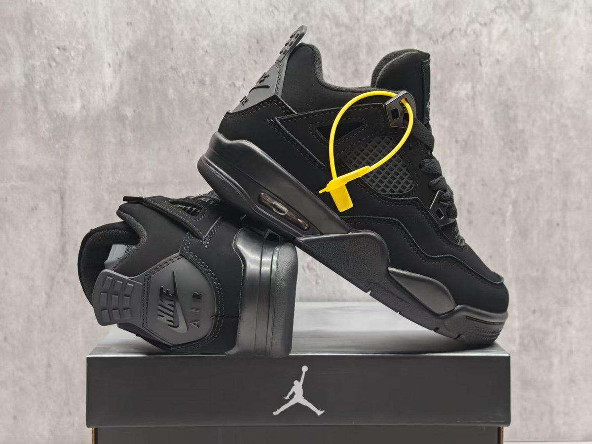 Jordan Kids’ Black Lace-Up Sneakers