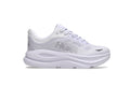 HOKA White Mesh Lace-Up Sneakers